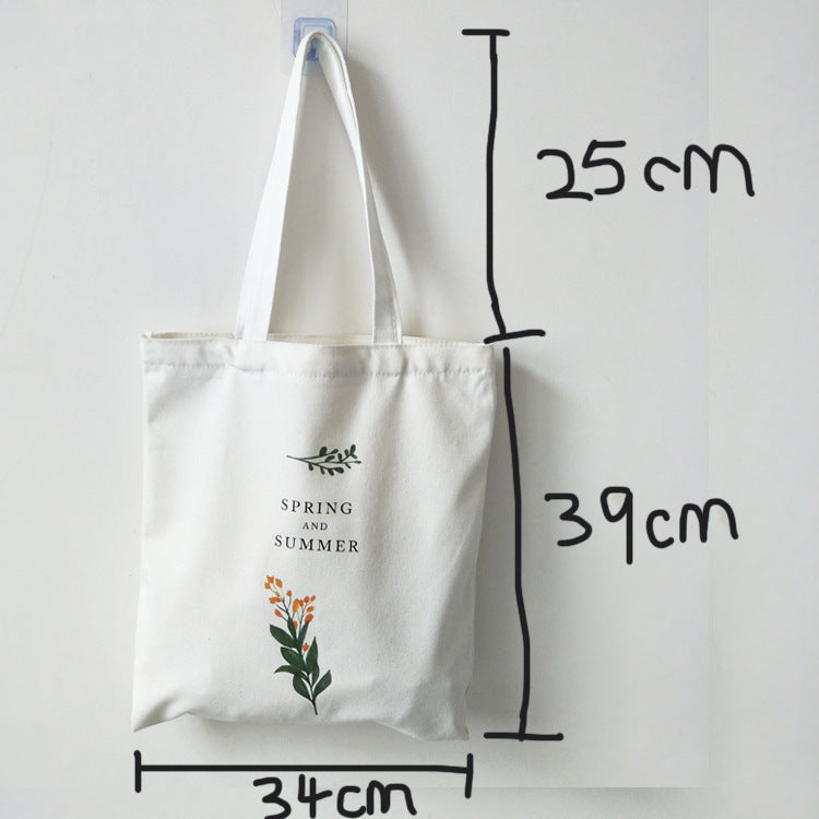 Minimal White Canvas Tote π
