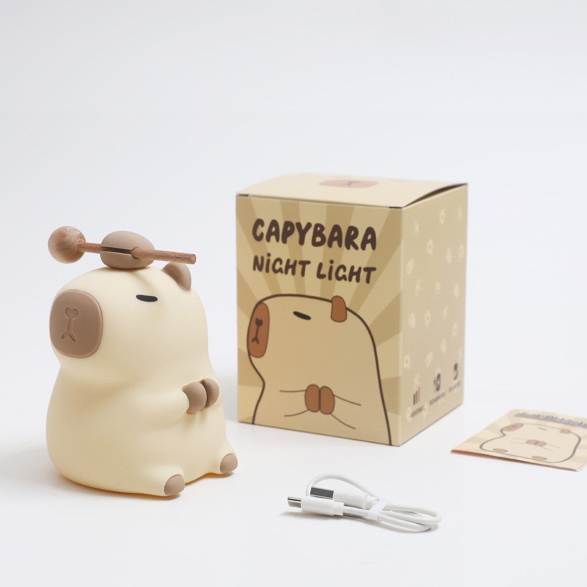 Cute Capybara Night Lamp 🐻✨
