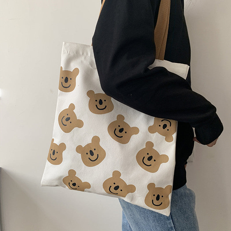 Cartoon Bear Shoulder Tote π