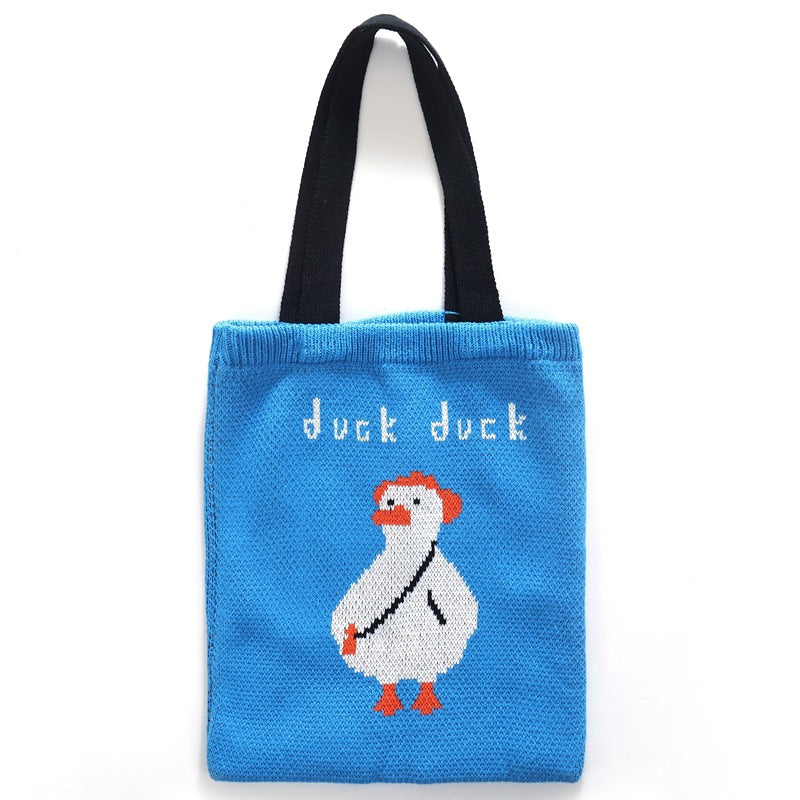 Blue Duck Knit Tote 🦆