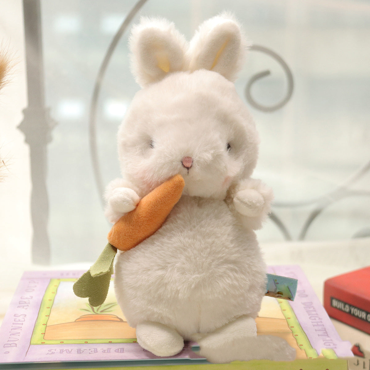Cute Fluffy Bunny Plush Toy 🐰💕