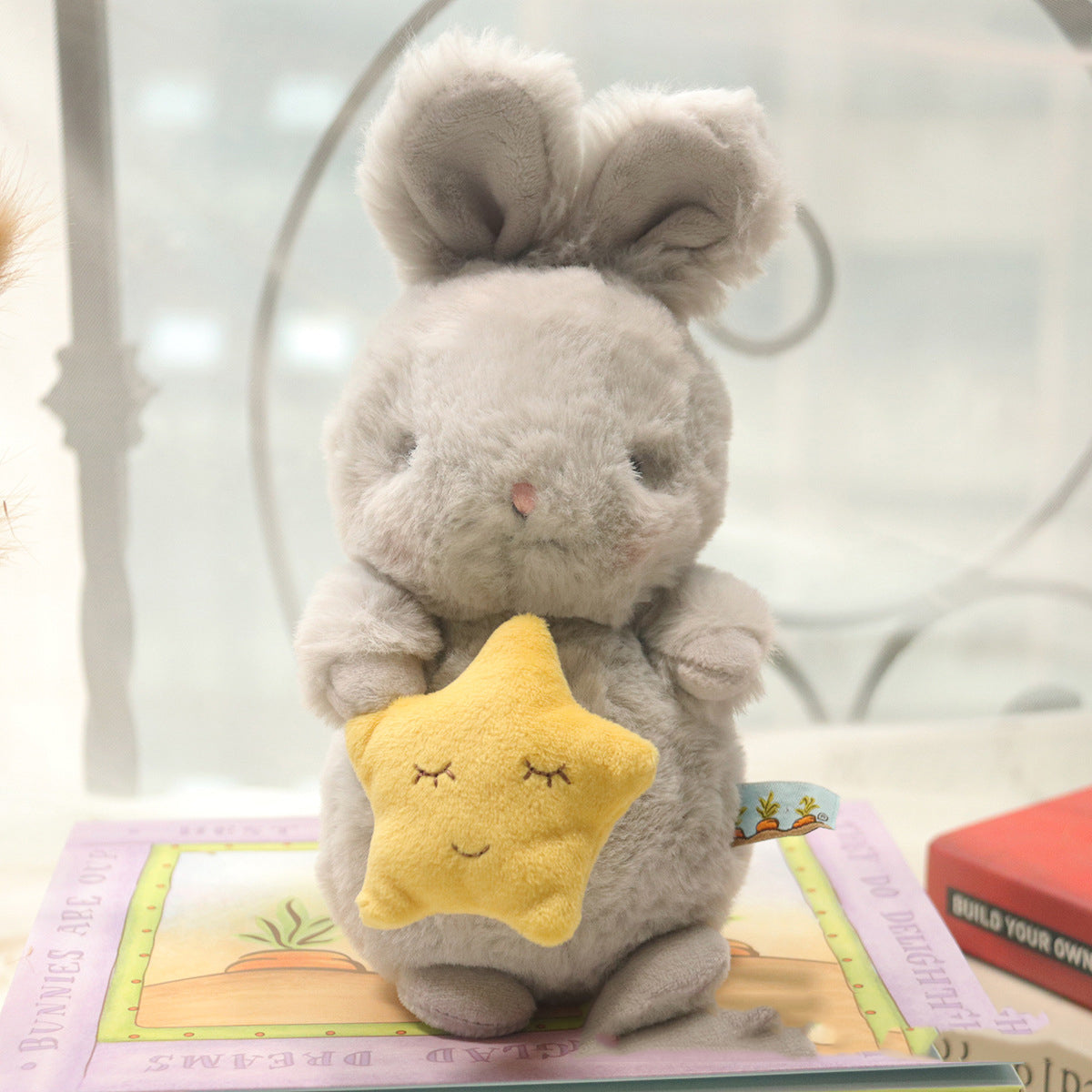 Cute Fluffy Bunny Plush Toy 🐰💕