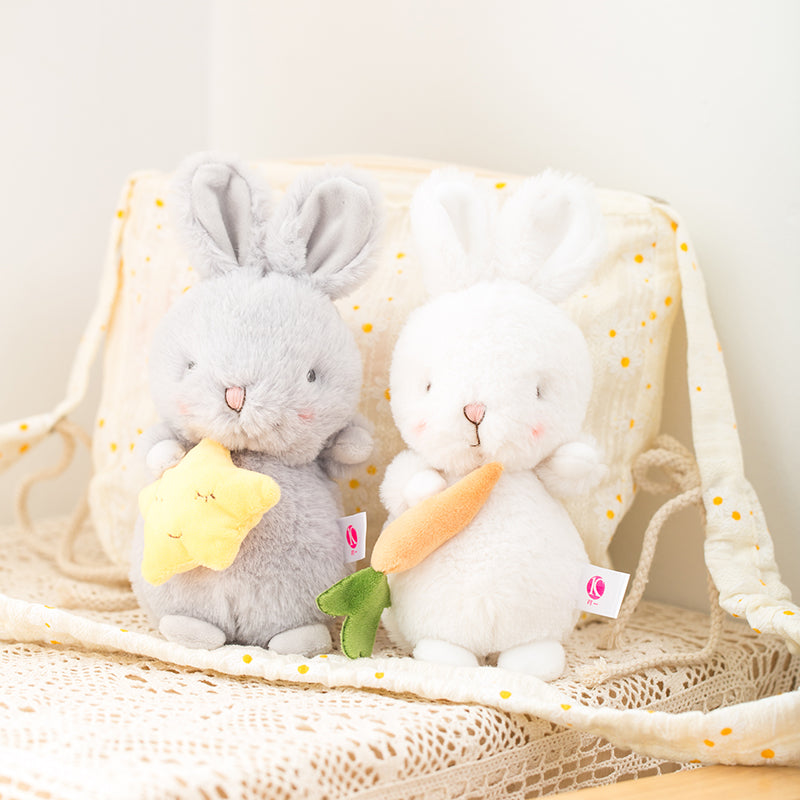 Cute Fluffy Bunny Plush Toy 🐰💕