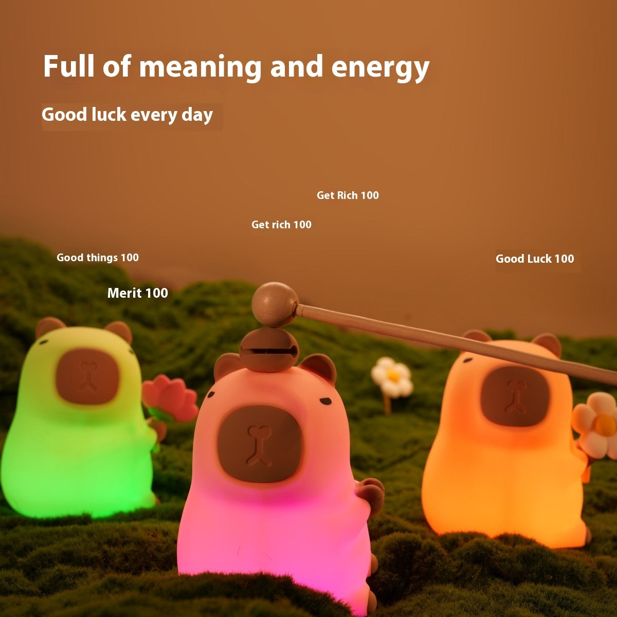 Cute Capybara Night Lamp 🐻✨