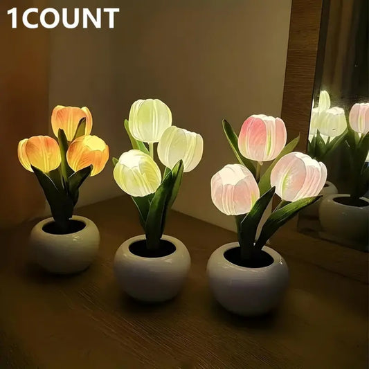 Tulip LED Night Lamp 🌷✨