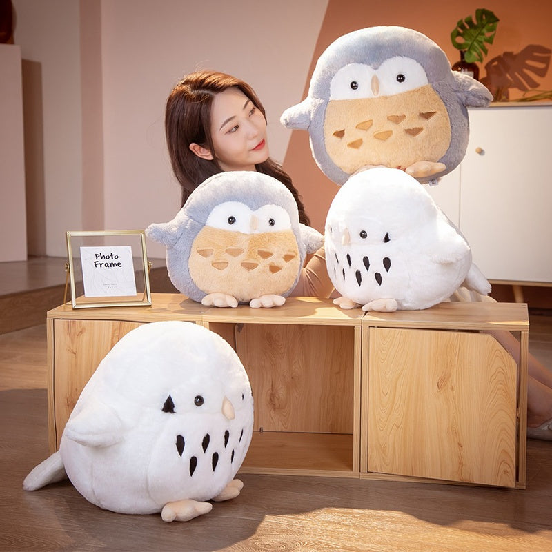 Cute Round Owl Plush Toy 🦉