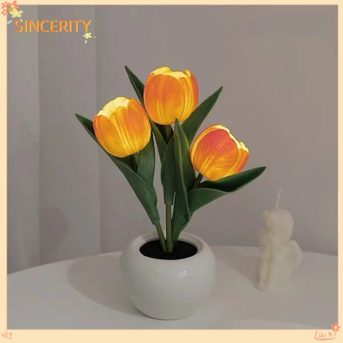 Tulip LED Night Lamp 🌷✨