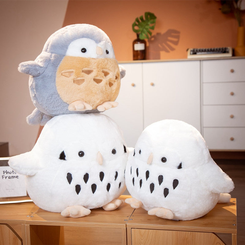 Cute Round Owl Plush Toy 🦉