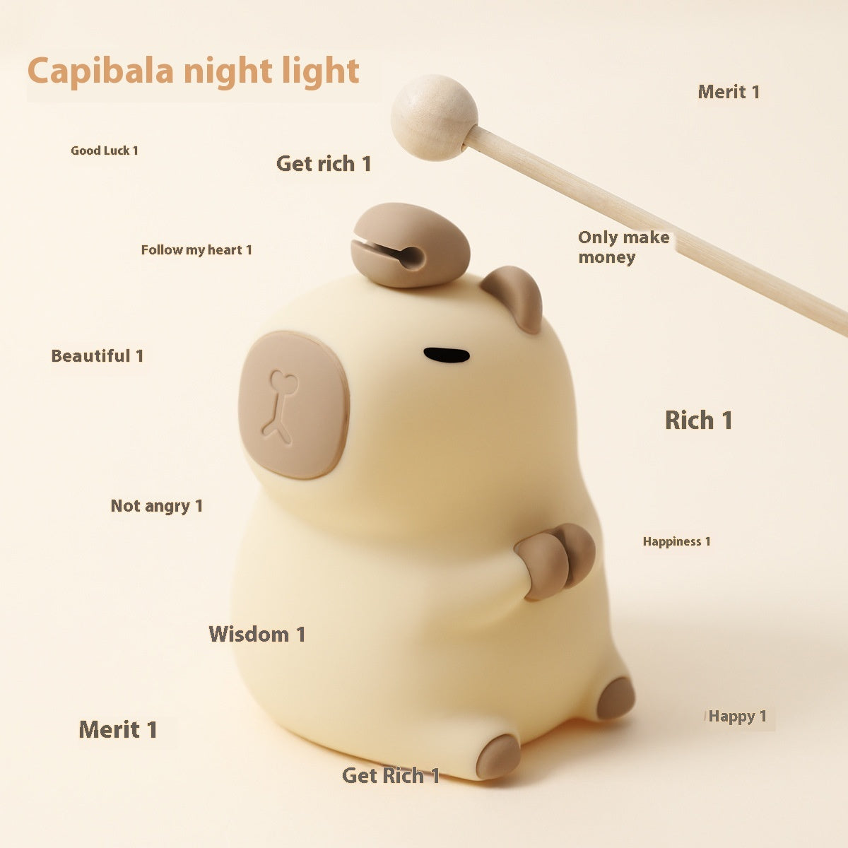 Cute Capybara Night Lamp 🐻✨