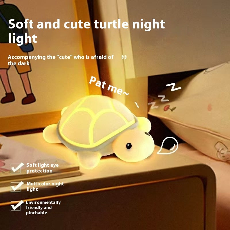Soft Silicone Turtle Lamp 🤍