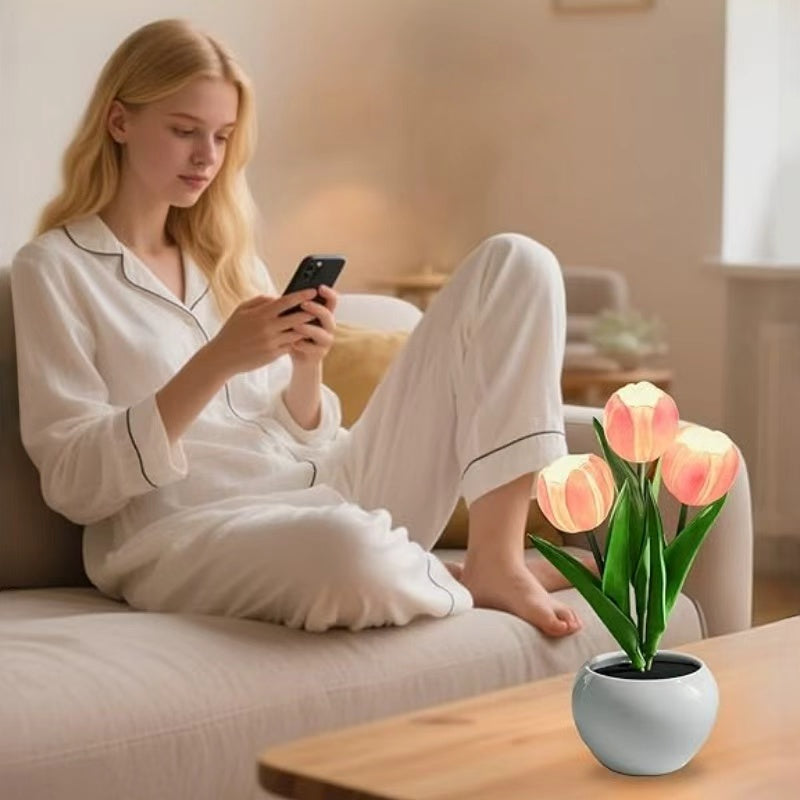 Tulip LED Night Lamp 🌷✨