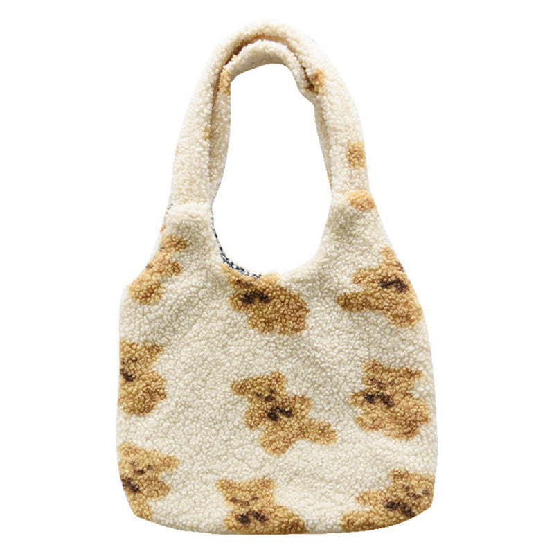 Teddy Bear Plush Tote Bag 🧸