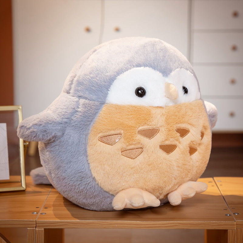 Cute Round Owl Plush Toy 🦉