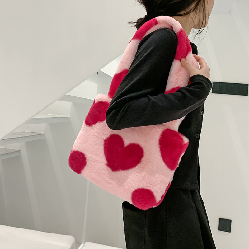 Heart Plush Tote Bag ❤️